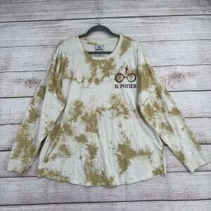 Wizarding World Harry Potter Mischief Managed Tie Dye Shirt Juniors 15/17 Beige